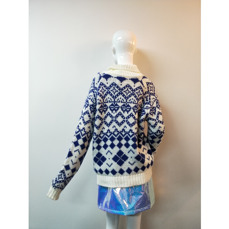 CHECK PRINT LADIES 스웨터 RLWS0102F를 확인하십시오.