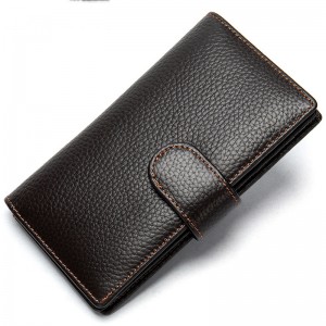 HD0827-- 공장 OEM 남자 정품 가죽 소 가죽 멀티 카드 지갑