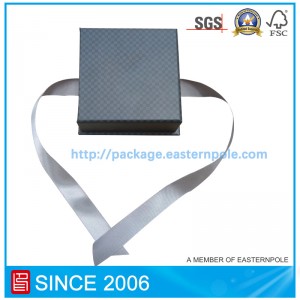 기본 및 리본 블랙 럭셔리 포장 상자