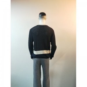 화이트 스트립 스웨트 셔츠 RLMS0020F