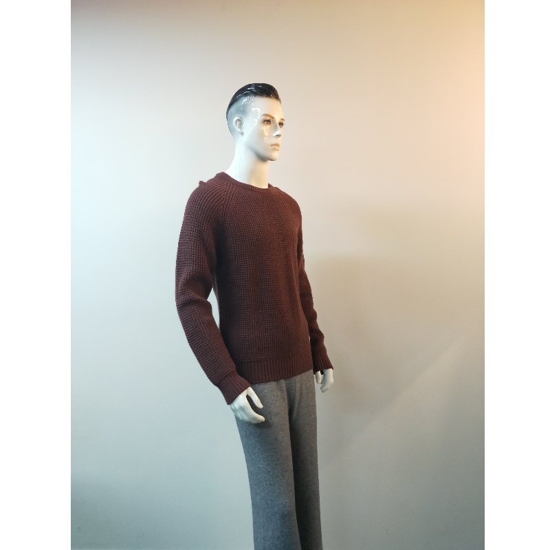 순수 컬렉션 BURGUNDY SWEATER RLMS0023F