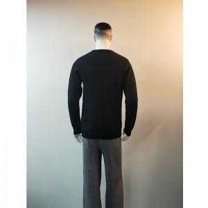 검은 색 만화 프린트 스웨터 RLMS0028F