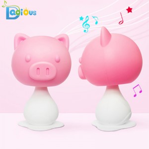 새로운 디자인 안전 아기 Teether 딸랑이 식품 학년 실리콘 아기 Teether BPA 무료 아기 Teether