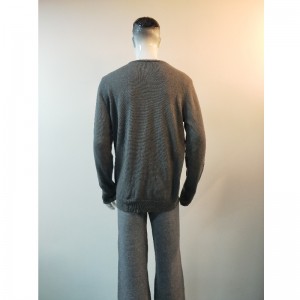 회색 울프 프린트 셔츠 RLMS0057F