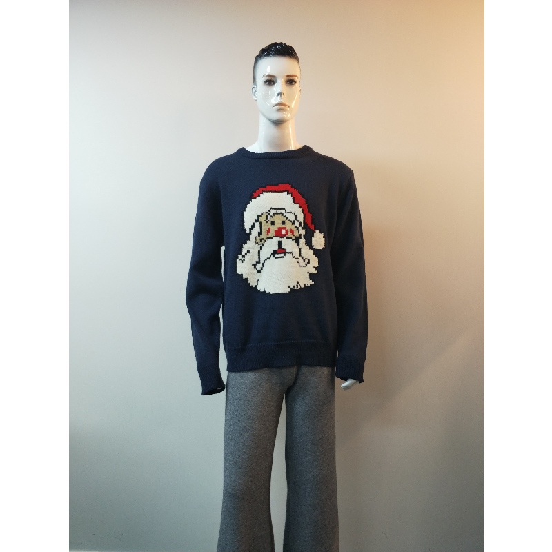 산타 클라우스 프린트 스웨터 RLMS0060F