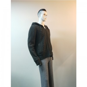 검은 색 니트 스웨터 코트 RLMS0063F