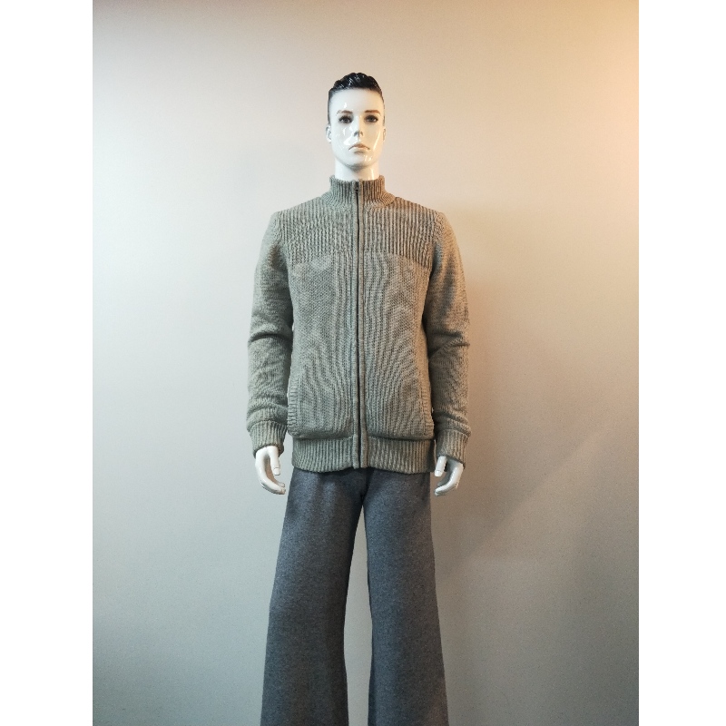 그레이 스웨터 코트 RLMS0067F