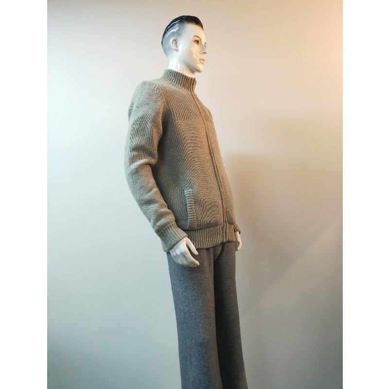 그레이 스웨터 코트 RLMS0067F