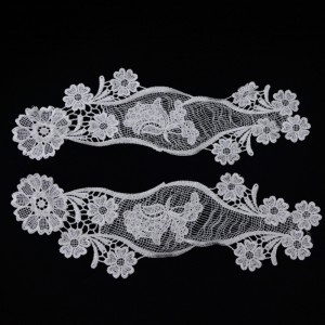 1 # 넥 라인 레이스, 우유 실크 레이스, 폴리 에스터 / 나일론 레이스, 코 튼 레이스,