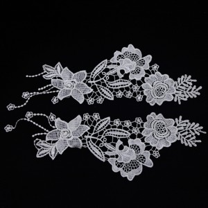 1 # 넥 라인 레이스, 우유 실크 레이스, 폴리 에스터 / 나일론 레이스, 코 튼 레이스,