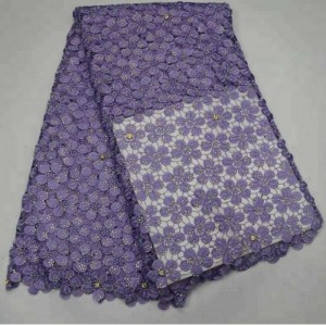 고품질 패션 나이지리아 스위스 면화 자수 코드 guipure 레이스 원단