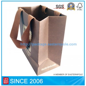 접착제로 처리 한 고급 쇼핑백