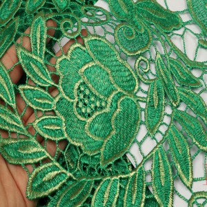 뜨거운 판매 신부 드레스 3d 수 놓은 레이스 패브릭 여성을위한