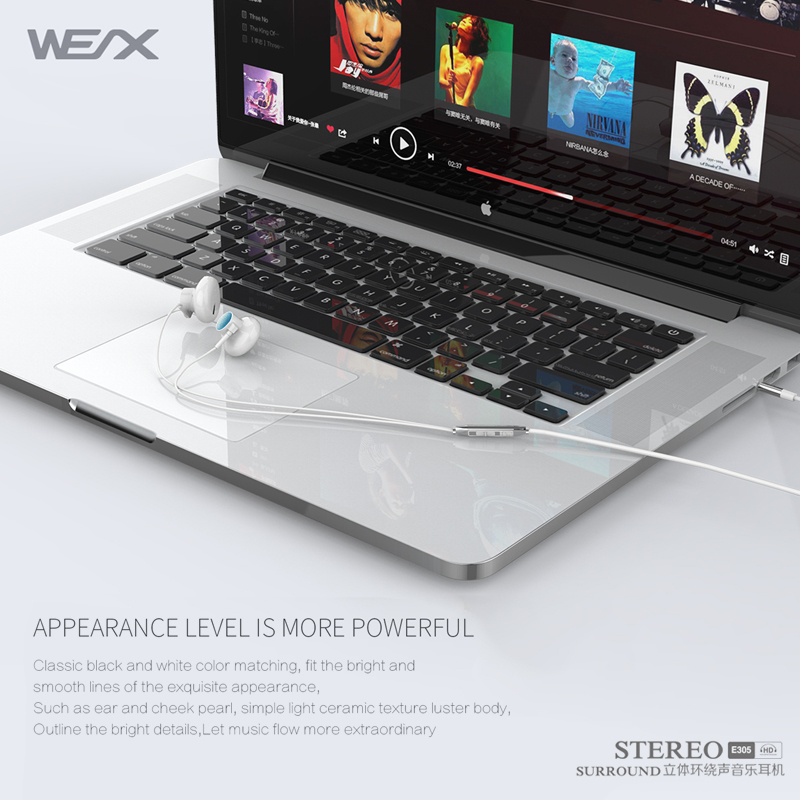 WEX 305 Tradional Earphones, Wird Earphones, Wired Headphones, EAR Buds