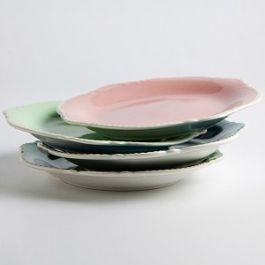 우아한 외관 100% 멜라민 판, 도자기 판점, 인쇄 견본