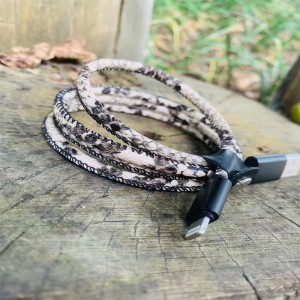 얼룩말 /동물 도안 PU 데이터 라인