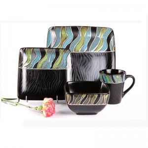 저렴한 세라믹 파인 도자기 전통 에티오피아 디너 세트