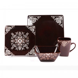 저렴한 세라믹 파인 도자기 전통 에티오피아 디너 세트