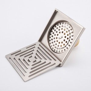 숨겨진 샤워 실 배수구 덮개 뚜껑