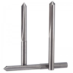 스트레이트 45 학위 V 그루브 조각 도구 카바 이드 CNC 라우터 비트 1/8 인치 생크 0.1mm 팁 5PCS