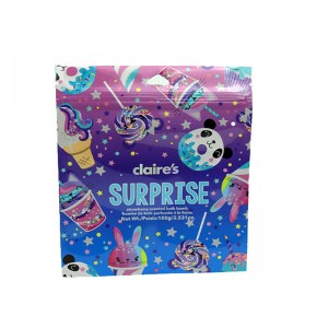 열 씰 사용자 정의 모양 생생한 인쇄 환경 친화적 인 3 측면 씰 장난감 가방