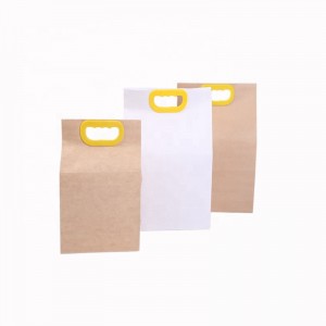 도매 가격 맞춤형 로고 인쇄 내구성 습기 방지 크기 2.5kg 5kg 크래프트 종이 쌀 포장 가방