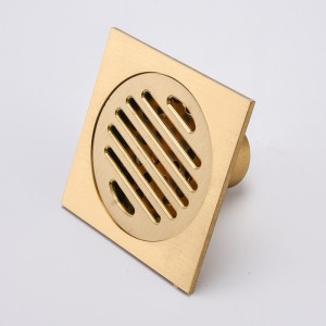 골드 공급 업체 황동 타일 삽입 플로어 샤워 머리 포수 배수