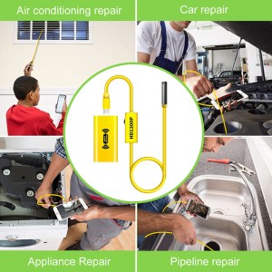 무선 내시경 2.0 메가 픽셀 HD 와이파이 보어 스코프 카메라 마이크로 인터페이스 방수 검사 스네이크 카메라 안드로이드, IOS 및 Windows, 아이폰, 삼성, 태블릿, 맥