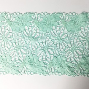 속옷이나 의복 용으로 폭이 18CM 인 나일론 스판덱스 탄성 레이스