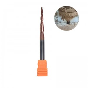 테이퍼 볼 라디오 엔드 밀 1/4 \