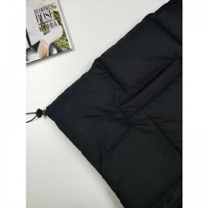 퍼플 \u0026 블랙 콘트라스트 남성 PUFFER JACKET RLMPC0023N