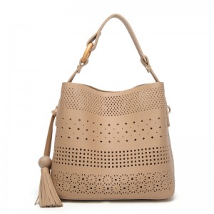 술을 가진 단 하나 층 PU 가죽 쇼핑 백을 밖으로 속을 비게하십시오