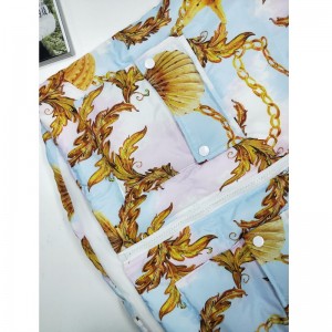 레이디스 프린트 퍼퍼 코트 RLWPC0005N