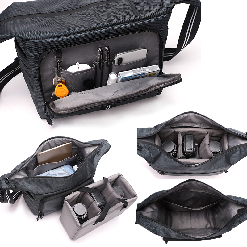 BRTMH50 고품질 단일 어깨 가방 남성 비즈니스 가방 나일론 방수 휴대용 카메라 가방