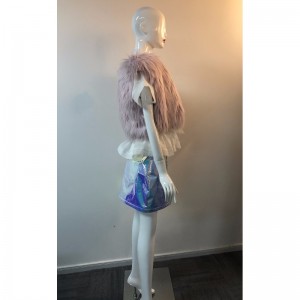 레이디스 핑크 쇼트 퍼 길드 RLWF0014