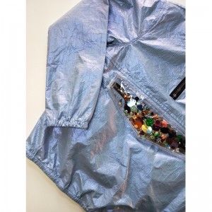 어린 이용 블루 후드 윈드 브레이커 RLCJ0002N