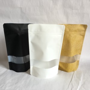 재상 할 수있는 PET / PE 높은 방벽은 창을 가진 식품 포장을위한 지퍼 주머니를 위로 서 있습니다