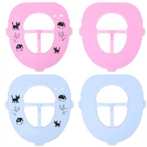 새로운 실리콘 항균 변기 패드 가정용 방수 쉽게 청소 여행 휴대용 변기 링