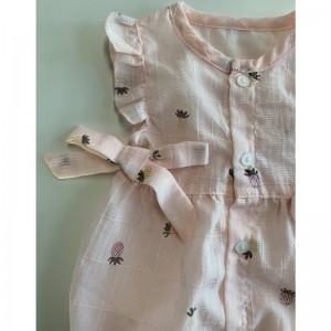 어린이의 검은 점점 점프 수트 RLCJS0001