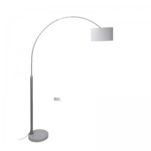 대리석 기초를 가진 활 플로어 램프