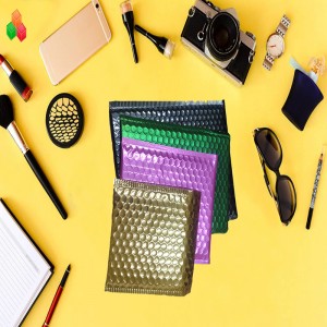 OEM 사용자 정의 패딩 플라스틱 우편 가방 인쇄 알루미늄 기포 우편물 가방 안전 충격 방지 포장 거품 봉투