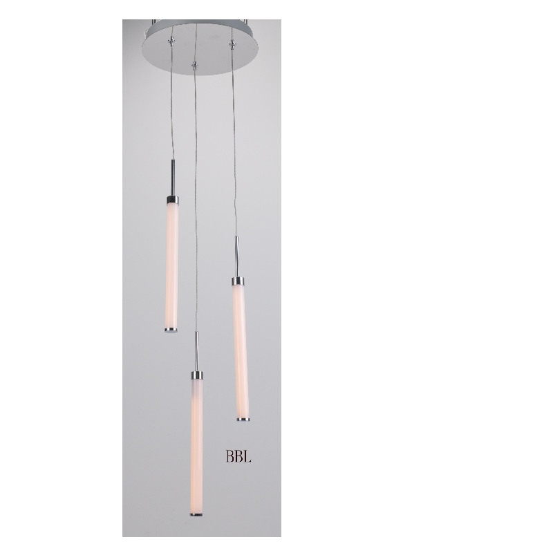 LED pendant lamp with 3pcs acrylic straight tube