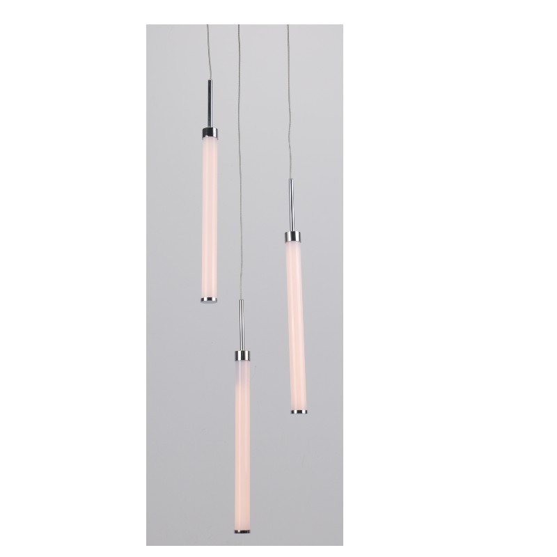 LED pendant lamp with 3pcs acrylic straight tube