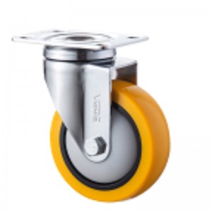 중형-크롬 외투, 오렌지색 TPE 바퀴