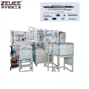 창과 문 하드웨어 부품 타자 잠금 레버 자동 조립 장비