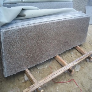 G687 복숭아 붉은 화강암 석판 바닥 타일