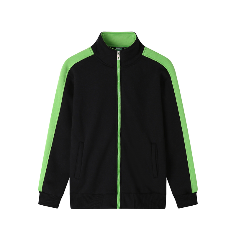# 309- 베르베르 양털 2 색 지퍼 지퍼 스웨트 셔츠