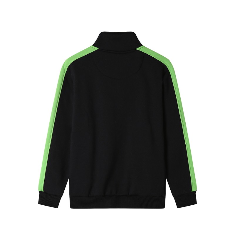 # 309- 베르베르 양털 2 색 지퍼 지퍼 스웨트 셔츠