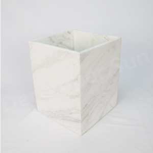 우아하고 우아한 흰색 대리석 욕실 액세서리 세트