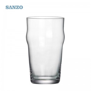 Sanzo 주문 로고 맥주 유리제 컵 찻잔 수정 같은 유리 Handmade 맥주 스타 인 컵